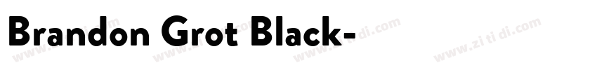 Brandon Grot Black字体转换